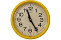 Vintage Yellow New Haven Wall Clock