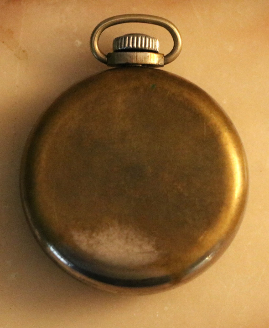 New Haven Brass Pocket Watch